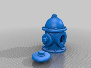 fire hydrant -remix bank coins & badges coin money plug toy water 3d print model - Mito3D