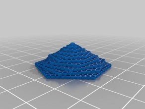 rotação grade hexagonal coisa arte 3d print model - Mito3D