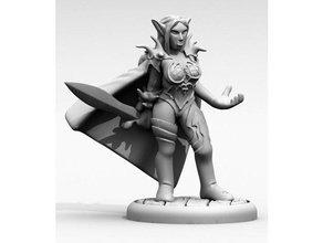 elven nature priest toy game accessories dd dnd dungeons dragons figure miniature miniatures roleplaying tabletop wargaming 3d print model - Mito3D