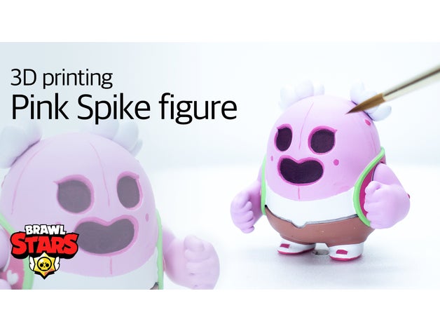 brawl starspink spike games brwalstars pinkspike 3D print model - Mito3D