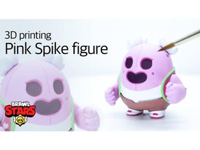 brawl starspink spike games brwalstars pinkspike 3d print model - Mito3D