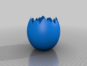cracked egg 3d printing 3d print model - Mito3D