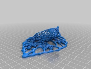 grenouille feuille de voronoi v1 l'art 3d print model - Mito3D