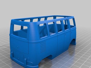 vw bus mechanical toys duplo solidworks 3d print model - Mito3D