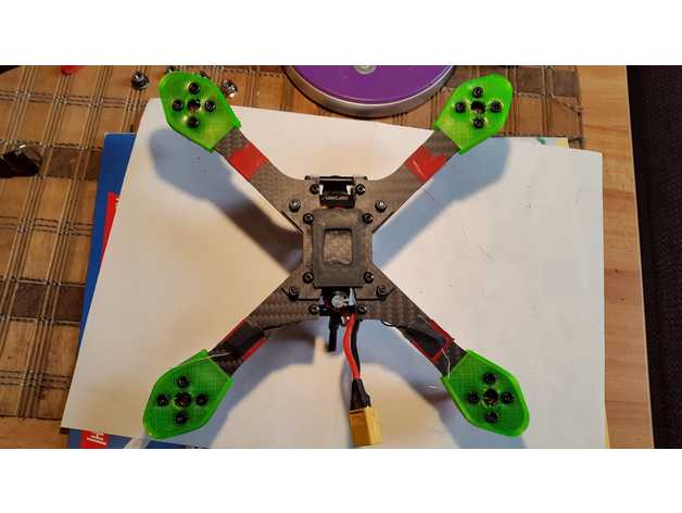 dquad obsession motor protector rc Fahrzeuge fpv frame quadcopter 3D print model - Mito3D