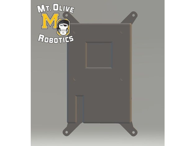 portable battery mount raspberry pi screw case mounts 3d printing first frc mort robotics team11 3D print model - Mito3D