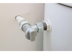 bouton de tete robinet wc toilette le remplacement pièces 3d print model - Mito3D