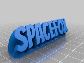 spacefox bureau de personnalisé 3d print model - Mito3D