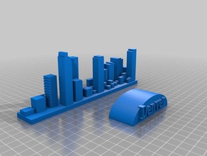 skyline di denver 3d stampa 3d print model - Mito3D