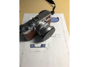fujifilm x100f lens hood cap Kamera 3d print model - Mito3D