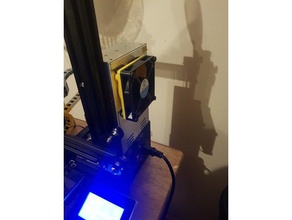 ender 3 power supply fan adapter 3d printer parts 3d print model - Mito3D