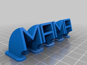 mama office personalizzato 3d print model - Mito3D