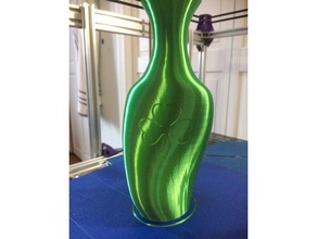 st pattys clover vase decor holiday saint patricks day patties 3d print model - Mito3D