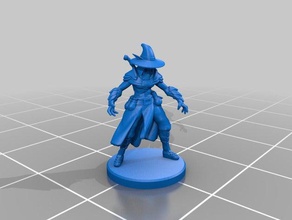 elf wizard miniature toy & game accessories 3dprintable dungeons dragons tabletop 3d print model - Mito3D