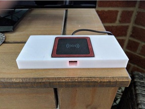 qi chargeur sans fil stand mobile téléphone 3d print model - Mito3D
