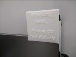 do not disturb screen sign computer office 3d print model - Mito3D