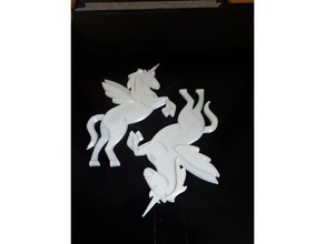 licorne cadre les animaux 3d print model - Mito3D