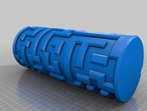 cylindre labyrinthe de l'assemblée sculptures noël 3d print model - Mito3D