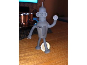 bender Modell Roboter bitemyshinymetalass Figur futurama kissmyshinymetalass 3d print model - Mito3D
