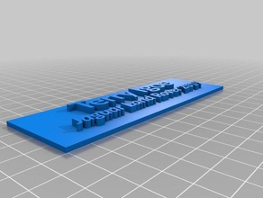 özelleştirilmiş tabela benim işaretler logoları 3d print model - Mito3D