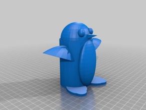 js pingouin 3d l'impression 3d print model - Mito3D