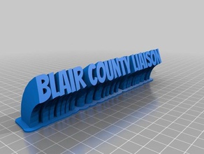 blair condado de 1 office personalizado 3d print model - Mito3D