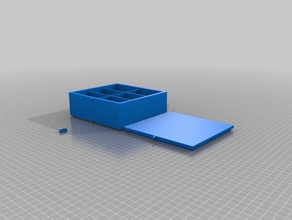meine angepasste stapelbare box optional label Deckel-Verschluss-system Container 3d print model - Mito3D