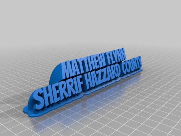 matt flynn de la oficina personalizado 3D print model - Mito3D