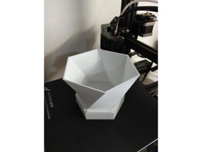 simple twisted hexagonal planter 3d printing vase 3d print model - Mito3D