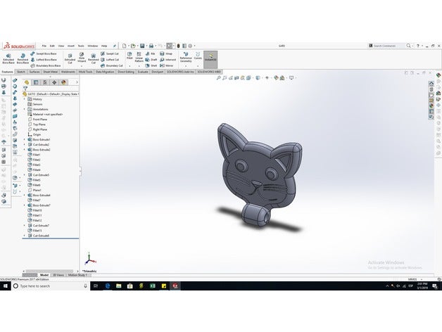 llavero gato 3d drucken 3D print model - Mito3D