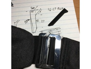 sling bag clip lock mechanism insert diy buckle hook 3d print model - Mito3D
