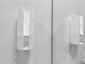 cotton pad holder bathroom container cottonpad watten schijfjes 3d print model - Mito3D