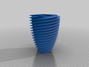 vase coral decor customized 3d print model - Mito3D