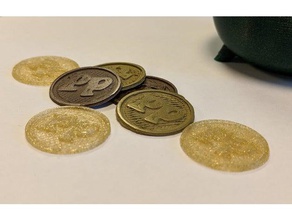 proto-pâtes pièce de monnaie les pièces badges 3d print model - Mito3D