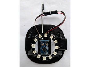 anello di arduino titolare ws2813b rgb led driver visualizzazione elettronica 3d print model - Mito3D