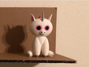 unicórnio animais dos desenhos animados chibi bonito 3d print model - Mito3D
