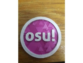 osu coin coins badges game logo 3d print model - Mito3D