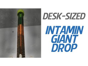 desk-sized intamin giant drop tower buildings structures cedar fair point great america roller coaster six flags theme park 3d print model - Mito3D