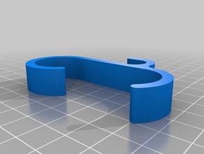 my customized bathroom radiator hook rounded 3d print model - Mito3D