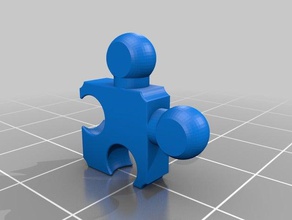 flexível impressão de pano roupas dobrável divertido meccano printable quebra-cabeça brinquedo waer vestindo zip 3d print model - Mito3D