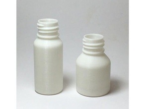 botella de perfume 15 ml delgada contenedores 3d print model - Mito3D
