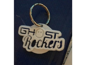 ghost rockers trousseau de clés porte-clés 3d print model - Mito3D