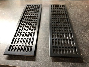 rectangular cabinet vent household 3d print model - Mito3D