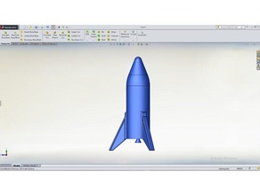 roket elon misk gemisi roket tarar kopyaları serin roket 3d print model - Mito3D
