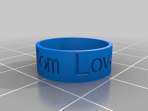 love guy rings customized 3d print model - Mito3D