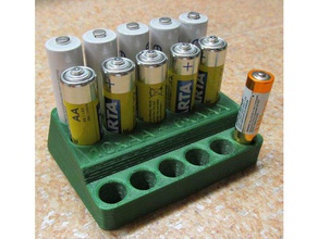 bateria stand aa aaa ferramenta os titulares caixas de 3d print model - Mito3D