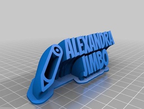 alexandra jimbo de la oficina personalizado 3d print model - Mito3D
