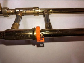 trombone verrou de glissière musique 3d print model - Mito3D