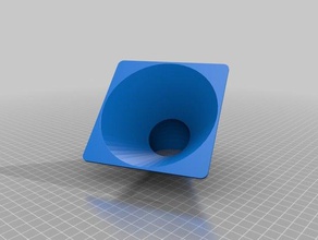 meu personalizados parametrizável de qualquer tamanho, tamanho fã adaptador colector tubo ângulo 3d impressão 3d print model - Mito3D