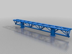 rollercoaster intamin taron straight track buildings structures rollercoasters 3d print model - Mito3D